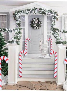 90cm Inflatable Christmas Candy Cane Stick Balloons Outdoor