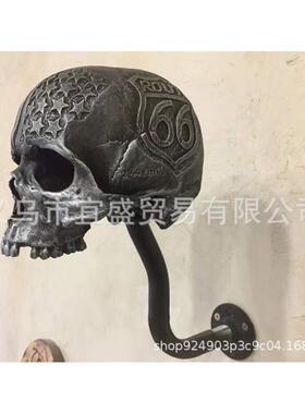 新款直销跨境独立鬼头壁饰可拆卸树脂工艺品摆件骷髅头骨头万圣节