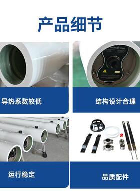 玻璃钢膜壳8040反渗透膜壳水处理设备RO反渗透膜通用外壳侧端开