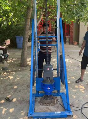 太阳能光伏打桩拧地钉地基房屋加固钻孔水泥杆打洞坡地丘陵打眼机
