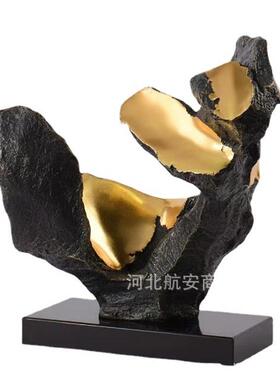 现代简约创意雕塑摆件样板房售楼处桌面大厅软装雕塑工艺品饰品