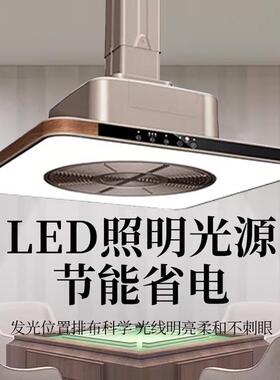 直排式吸烟灯大吸力商场麻将机馆管道排烟棋牌室中式外排风换气机