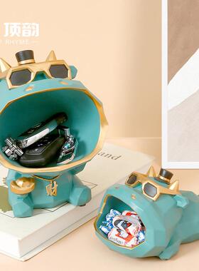 玄关牛门口放钥匙的收纳摆件家居饰品客厅装饰入户进门电视柜摆设