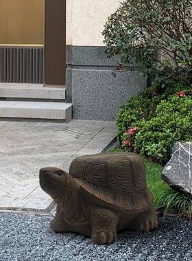 户外庭院仿真长寿乌龟摆件草坪水池大型落地田园动物凳子现货