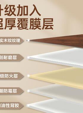 壁纸木纹贴纸自粘原木色木饰面板墙面背景墙高级感彷壁纸装饰墙贴