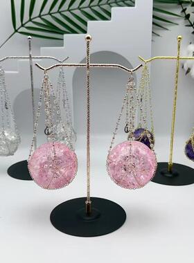 金属天秤吊篮水晶球底座球托水晶工艺品支架