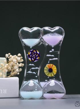 计时器沙漏儿童流沙摆件液体书房