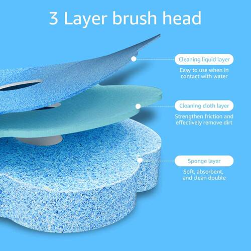 18/36 Pcs Toilet Brush Disposable Replacement Head Cleaning - 图3