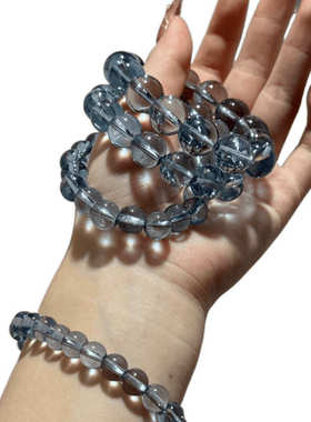 透明603【玻晶利水收藏珠子蓝百人直销清新厂家转运手链饰品】搭