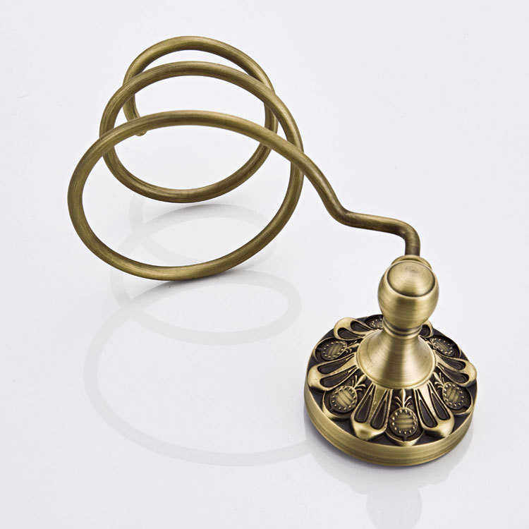 新款压花款欧式圆底盘铜材质仿古工艺古铜色五金挂件批发吹风机架,淘宝优惠券,粉丝福利购,淘宝优惠卷