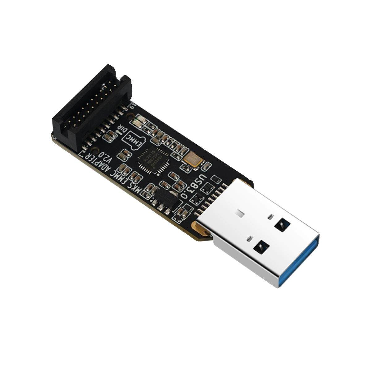 3D打印机配件EMMC-ADAPTER V2升级USB3.0读卡器编程器 diy主控板 - 图3