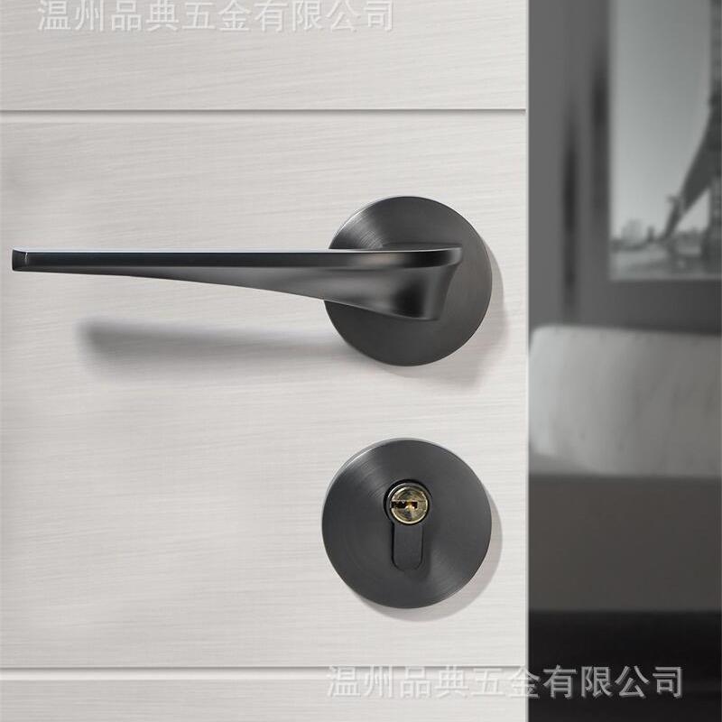 直销简约锌合金卧室门锁磁吸房门锁执手锁XFT-57 - 图1