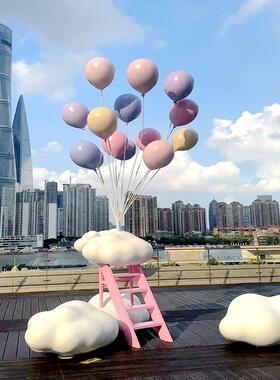 表白气球云饰品网红签到心脏装置景区文化旅游照片云梯玻璃纤维雕