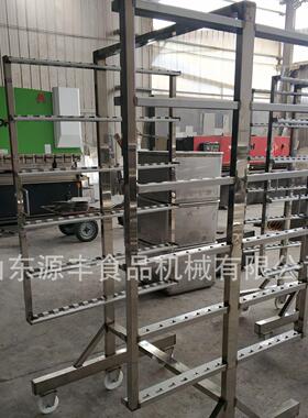 304不锈钢烟熏车腊肉腊肠烟熏周转车鱼肉晾干车不锈钢烟熏架车