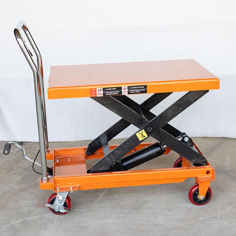 液压升降平台车手动电动移动脚踏升降平台车小型模具搬运手推车 - 图2