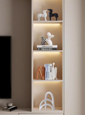 现代软装高级感电视柜子两边摆件高档客厅餐边玻璃酒柜家居装饰品