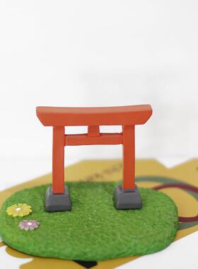 可爱手工摆件日式柴犬公仔 猫达摩桌面车载树脂小摆件工艺品