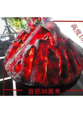 壁炉仿真木炭假木柴炭装饰火0366焰拍灯篝火摄道电具博物馆展厅装