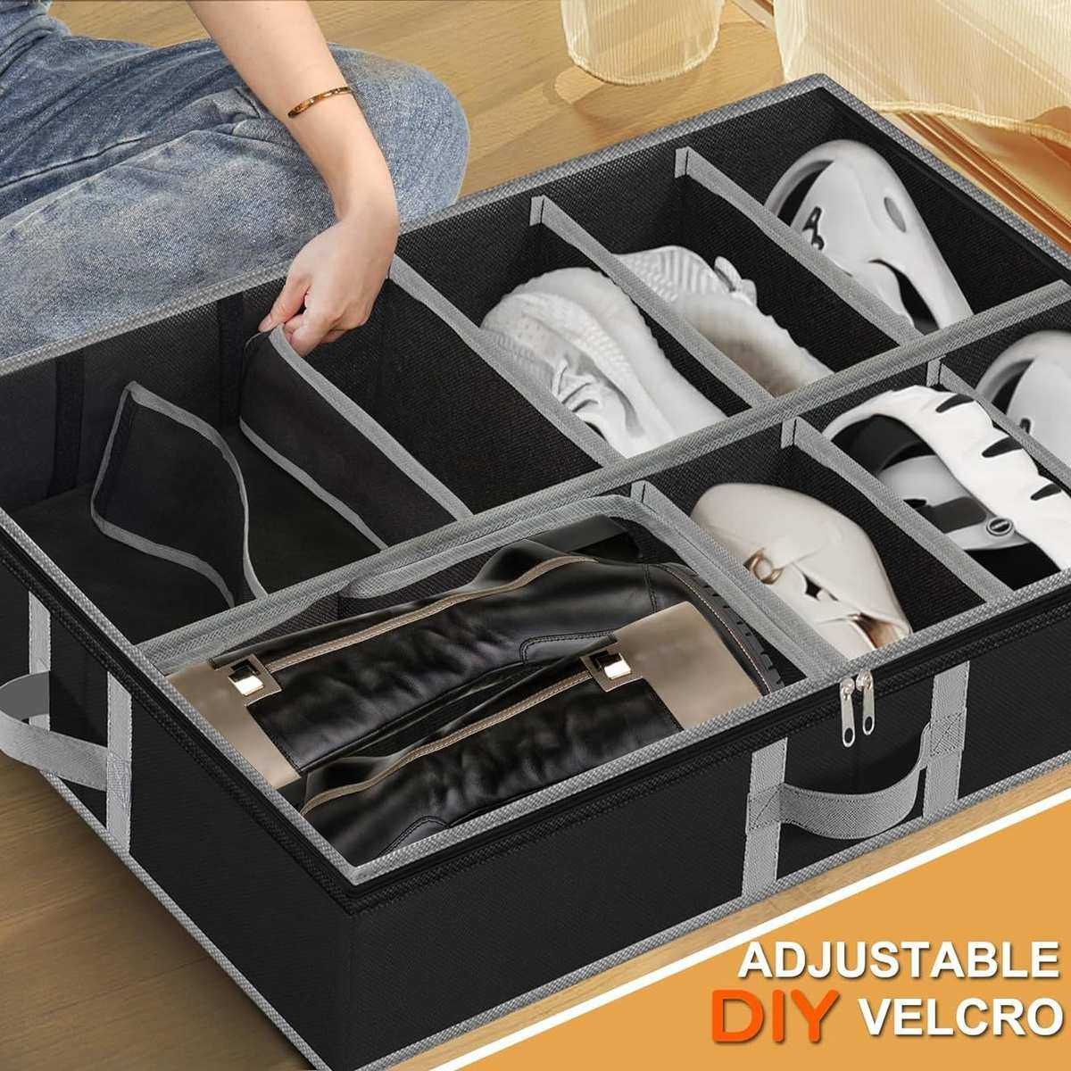 可折叠收纳薇鞋子床底箱pvc透明鞋子收纳收纳鞋盒鞋箱防尘屹,淘宝优惠券,粉丝福利购,淘宝优惠卷