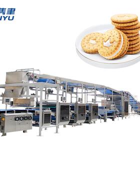 韧性饼干苏打饼干多色成型机带下料盘撒料撒糖夹心食品加工机械设