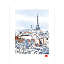 (Ex-gratia Pickup) The popularity artists will fly the swallows (I love Paris) limited edition prints