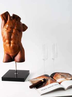 现代轻GT-A070奢抽象术人物雕塑创意摆桌面玄关客厅样间板装饰件