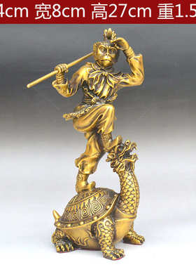 黄铜齐天大圣铜像孙悟空斗战胜佛神像铜猴子车载摆件