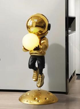 大型宇航员客摆件落地家饰居IXF太厅空人饰灯轻奢装品开业乔迁礼