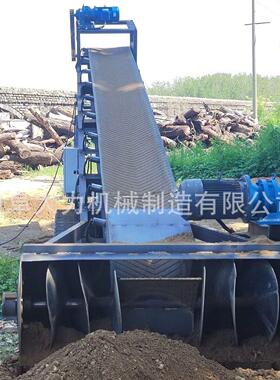建筑垃圾螺旋扒渣机 多功能履带行走扒料机 沙石料自动上料装车机