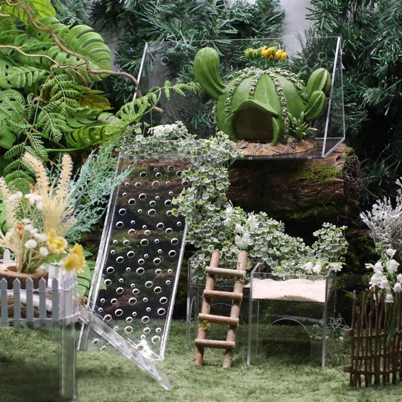 寄居蟹亚克力躲避屋～二层平台小跃台造景装饰高透多造型大号小号,淘宝优惠券,粉丝福利购,淘宝优惠卷