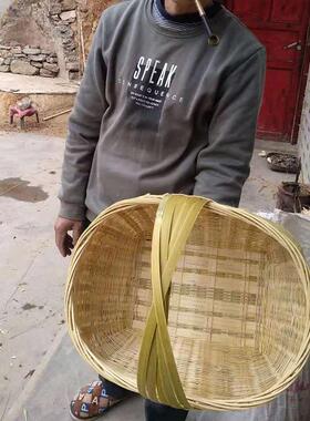 贵州产地竹编筐手提提篮水果篮子竹篮收纳篮工具篮竹箩竹制品竹子