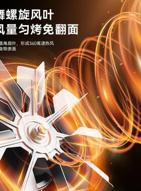 比依空气炸锅家用2026新款多功能可视电炸锅一体免翻面空炸股