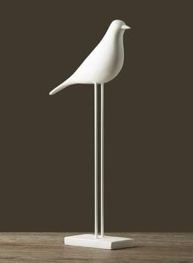 高档美式/件法式乡村客摆厅橱柜树创意家居工艺装饰礼品黑白脂小