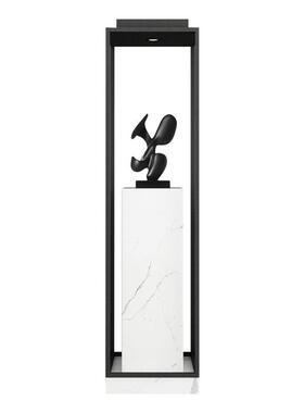 落地大理石雕塑底石座窗酒店商办公楼走场道摆TZ-106件橱带灯展台