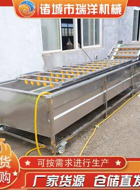 气泡冲浪果蔬清洗机清洗机不锈钢高压喷淋净菜成套设备