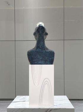 人像雕塑落地展台服装店橱窗装饰摆台增高摆设台几何底座模特地台