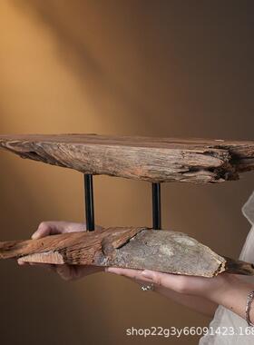 风化木底座陶瓷物佛根像底座创意木雕实木枯自然禅意摆人01件装饰