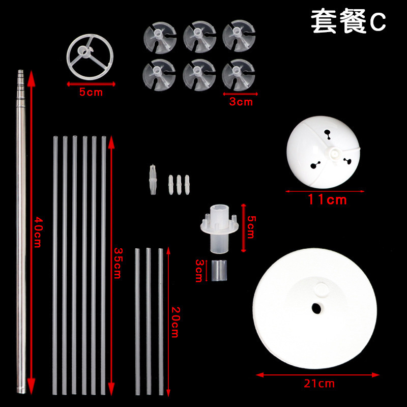 地飘路引桌飘气球展示透明支架生日派对装饰布置加高立柱婚庆用品 - 图1