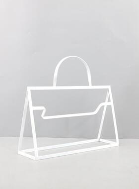 北欧创意几何铁艺金属包艺术装饰摆件客厅电视柜酒店软装家居饰品