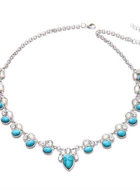 Ethnic Style choker Fashion Boho Flower Necklace波西米亚项炼