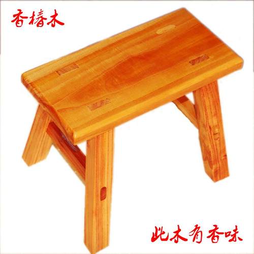 老式红香椿家用实木小板凳创意成人宝宝椅子跳舞垫脚木头矮凳子 - 图1