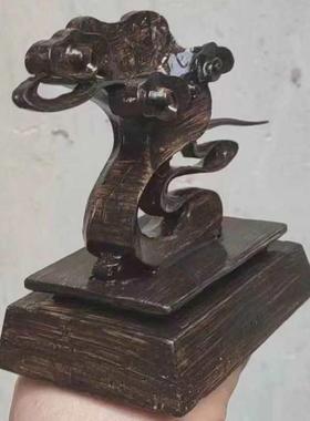 0免挖槽简式祥云小品奇石底座仿木头底座仿实木底座艺术摆件底