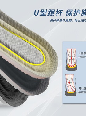 Military Training Insoles with Shock-Absorbing Air Cushion f