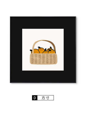 现代餐桌装饰画抽象简约 餐厅挂画艺术壁画延展趣味复古甜品美食