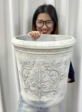 法式仿古大陶罐简约轻奢诧寂风南法风咖啡店民宿酒店营地庭院花盆