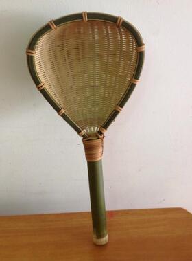 纯手工竹编竹制厨房用具面勺粉勺面捞菜捞漏勺竹筛子竹筐