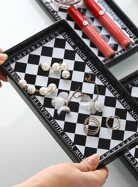 放钥匙收纳杂物托盘进门入口玄关酒柜电视柜家居茶几桌面装饰摆件