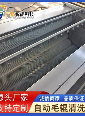 不锈钢红薯清洗机地瓜土豆多功能清洗机全自动毛辊清洗去皮设备