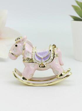 卡摇SY2202摇马首饰盒珐琅工合金小摆件创意通小礼饰品艺外贸家居