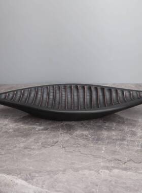 居欧式简约竹笋型果盘样0060板房电视柜装家卧室厅茶几玄关餐饰品